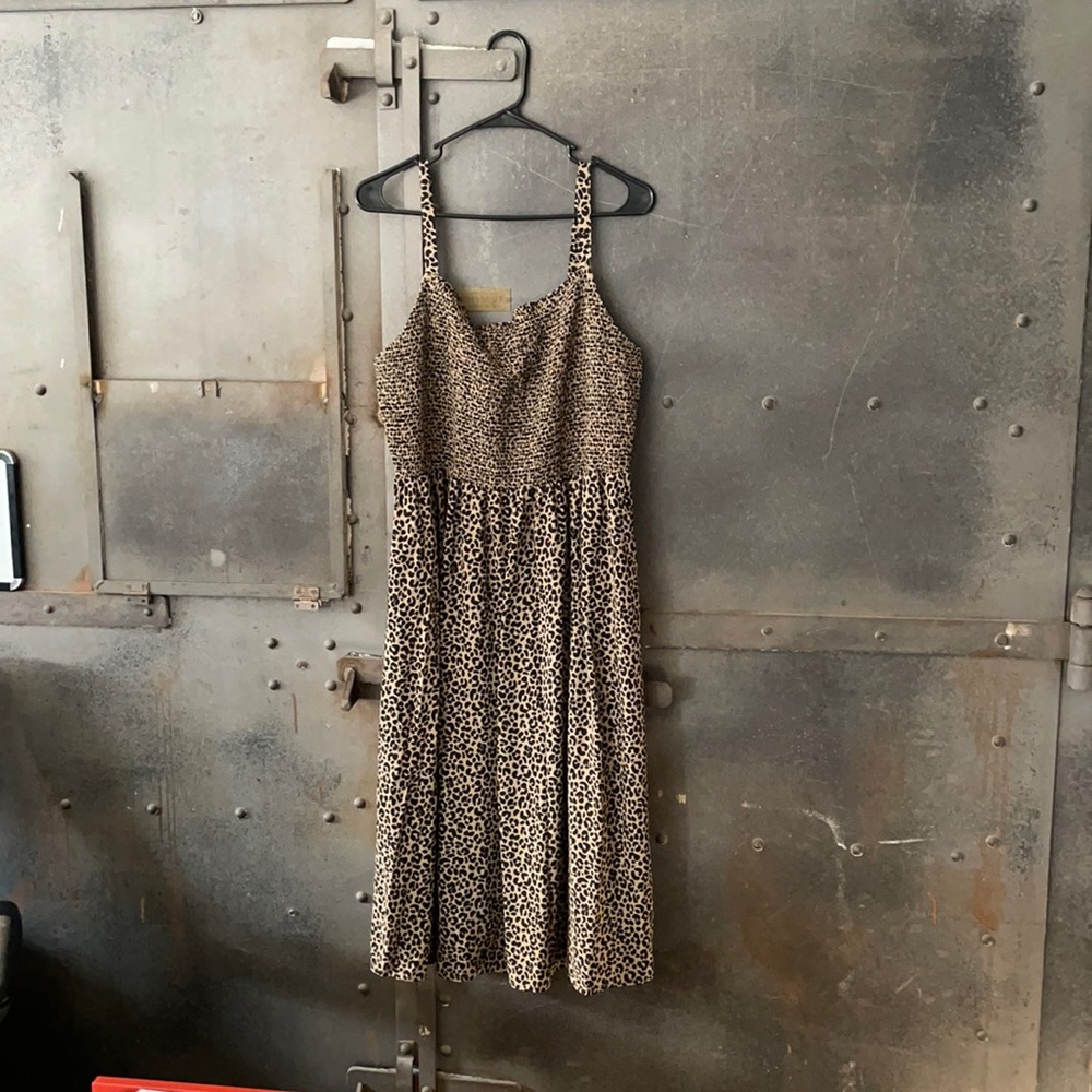 Old Navy leopard MIDI Dress - XL